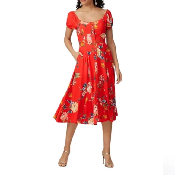 Yumi Kim Dresses & Skirts - Yumi Kim Mercer Street Midi Dress In Symphony Red Size XS